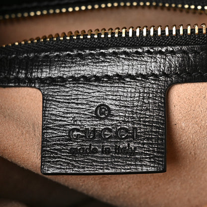 Gucci Textured Calfskin Small Horsebit 1955 Shoulder Bag Black 6 of 10