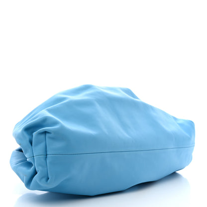 Bottega Veneta Smooth Butter Calf The Pouch Oversized Clutch Sky Blue 3 of 7