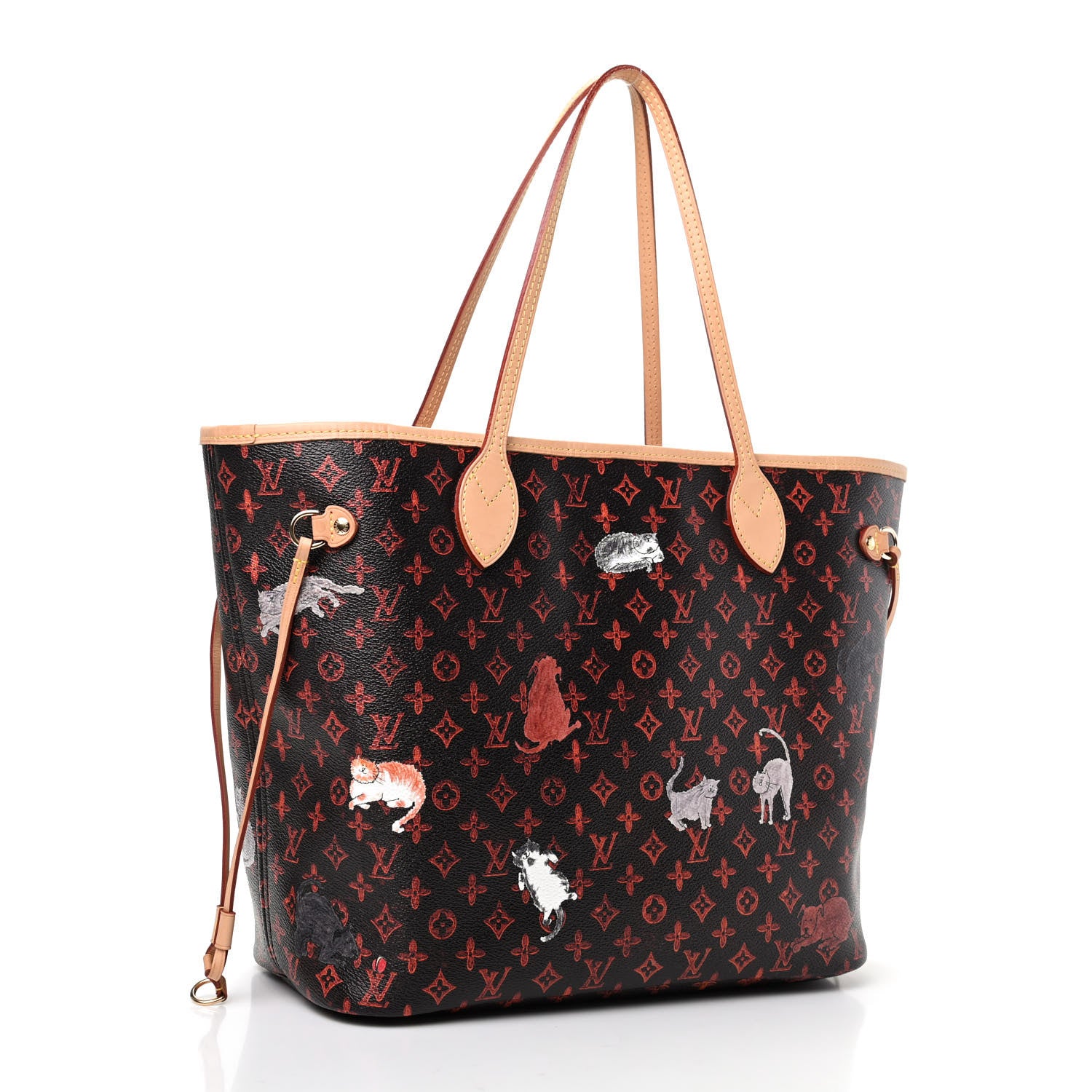 Louis Vuitton Catogram Neverfull MM Marron 4 of 11