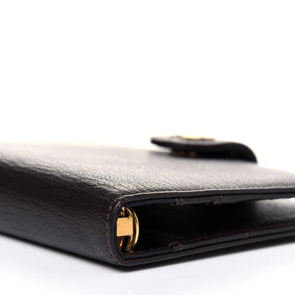 Chanel Goatskin Small Ring Agenda Planner Dark Brown 10 of 16