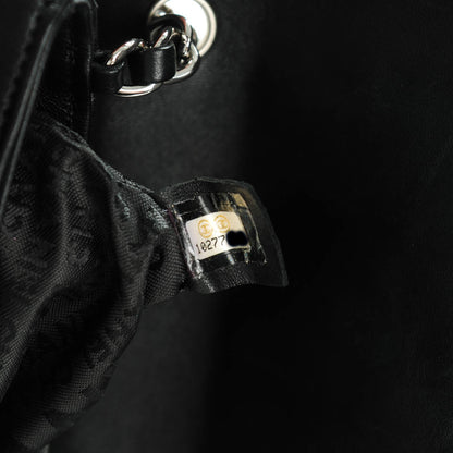 Chanel Lambskin Camellia N°5 Flap Bag Black 7 of 7
