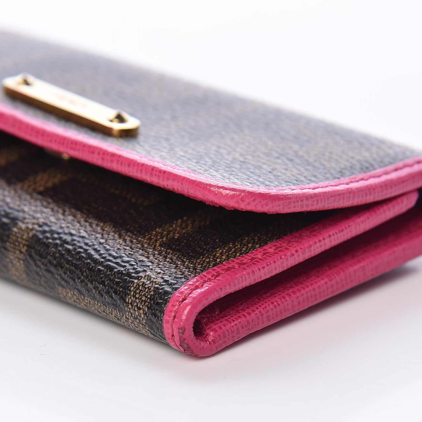 Zucca Spalmati Vitello Elite 6 Key Holder Tobacco Ciclamino