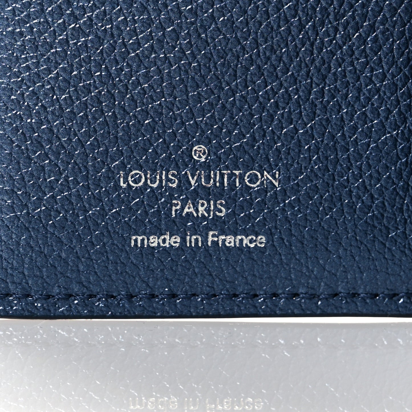 Metallic Empreinte Clea Wallet Navy Nacre