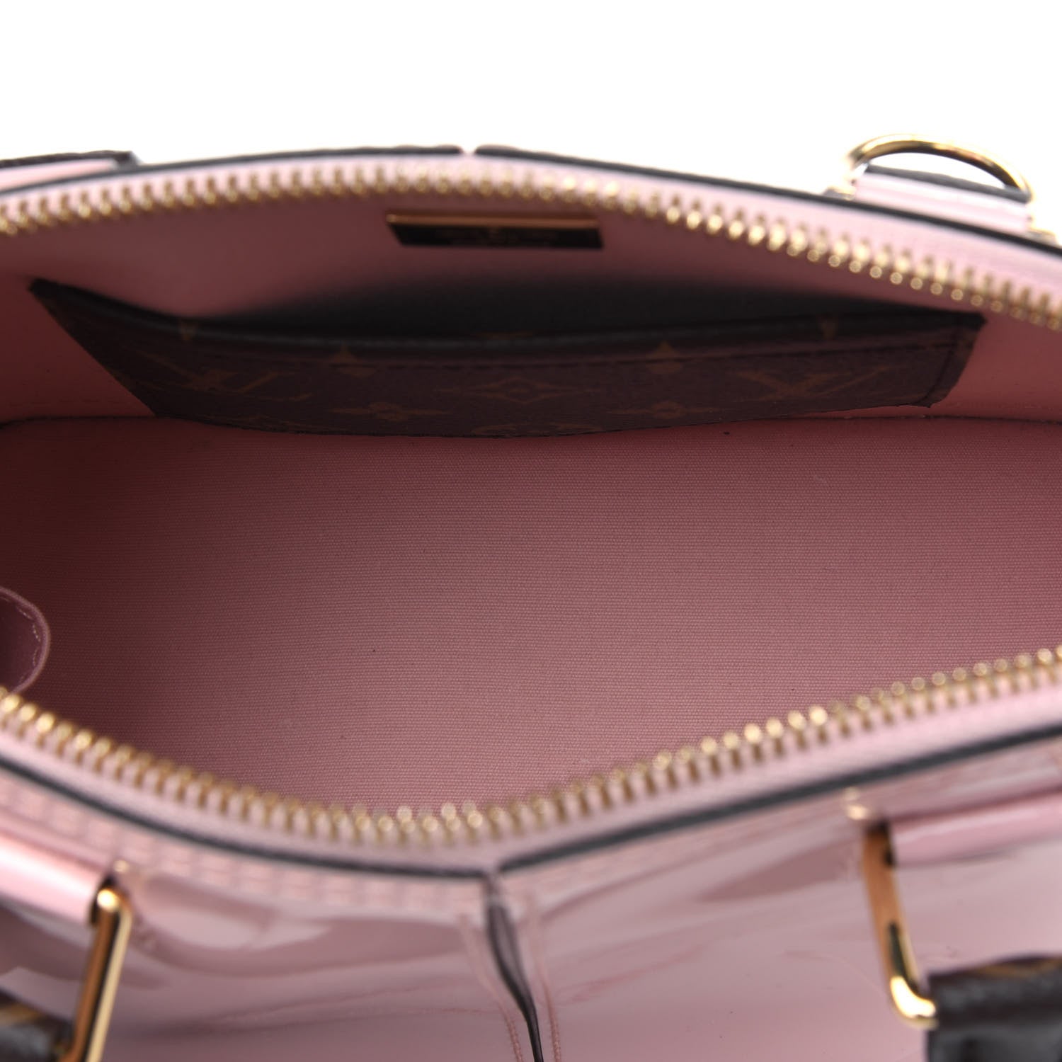 Louis Vuitton Patent Monogram Alma BB Rose Ballerine 4 of 4