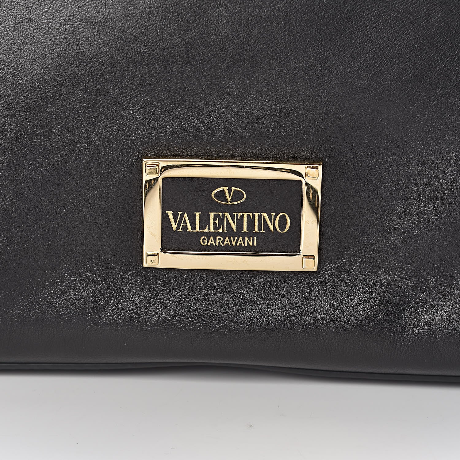 Valentino Garavani Vitello Rockstud Dome Satchel Black 10 of 10