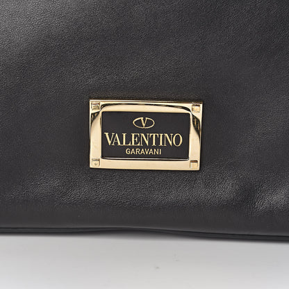 Valentino Garavani Vitello Rockstud Dome Satchel Black 10 of 10