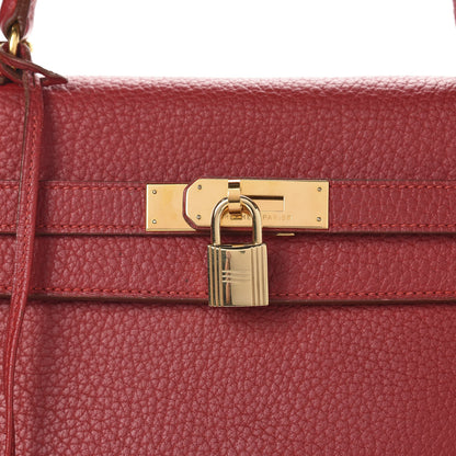 Hermes Fjord Kelly Retourne 35 Rouge Vif 17 of 17