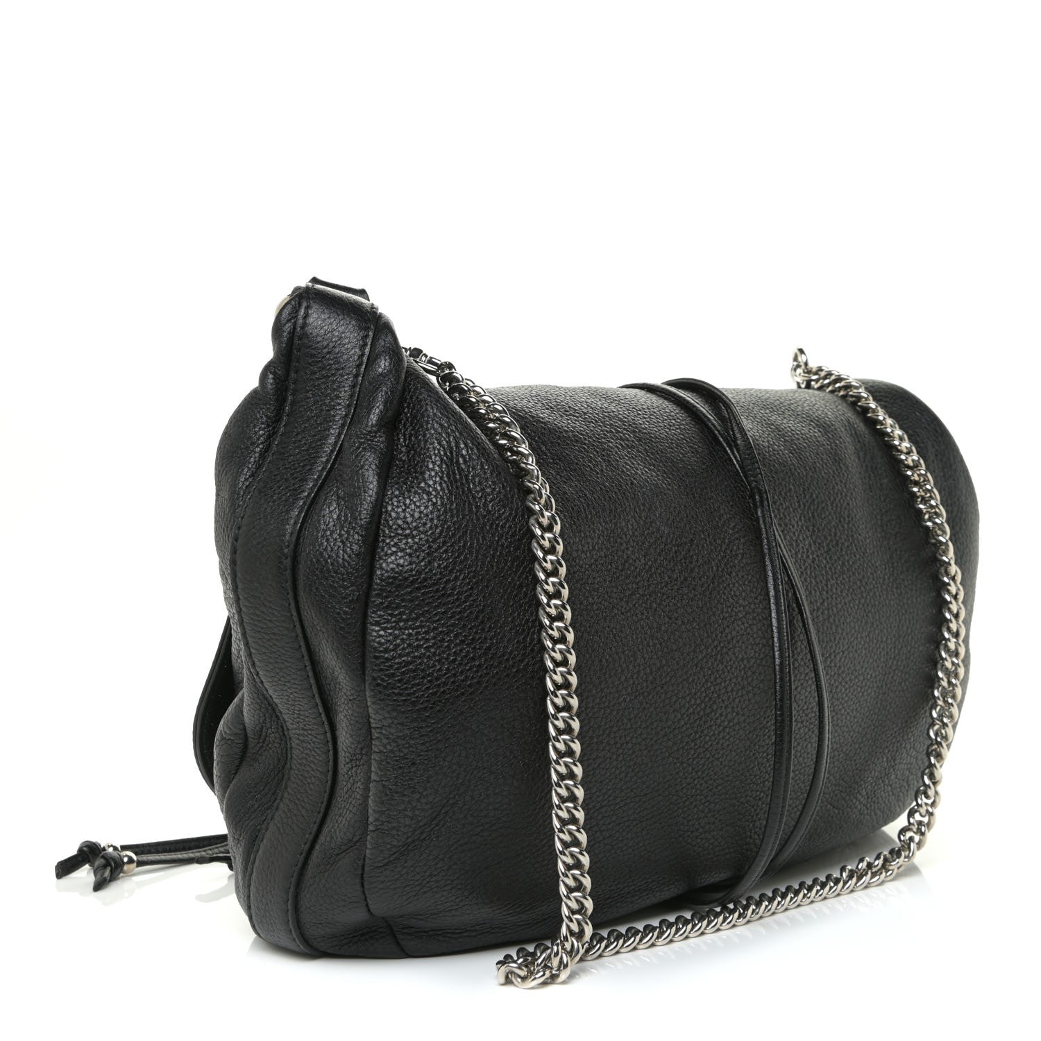 Gucci Calfskin Large Jungle Shoulder Bag Black 2 of 10