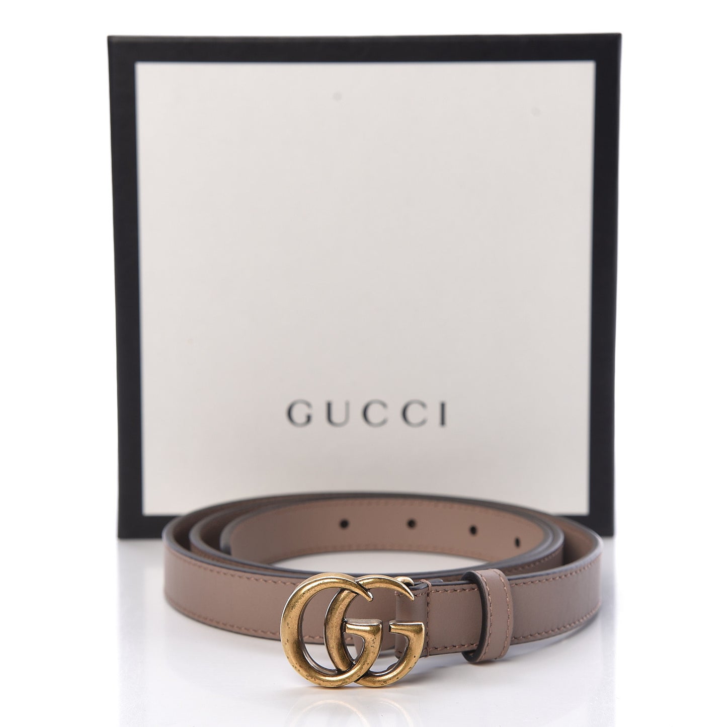 Calfskin Double G 20mm Belt 100 40 Porcelain Rose