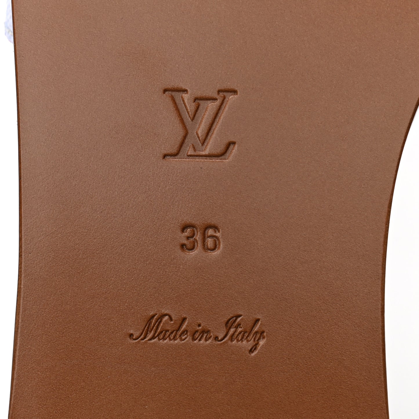 Monogram Escale Lock It Flat Mule 36 Pastel