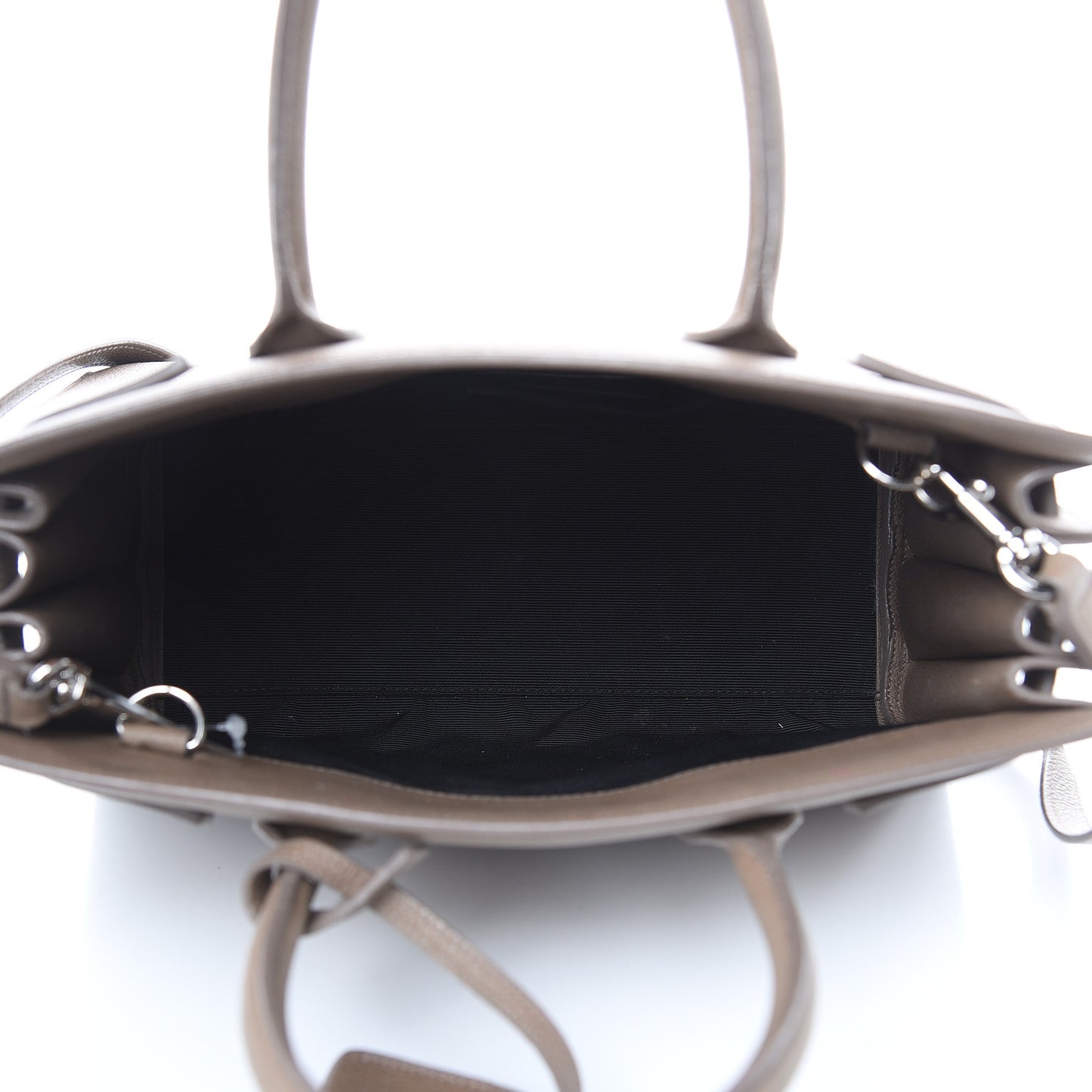 Grained Calfskin Baby Sac De Jour Dark Beige