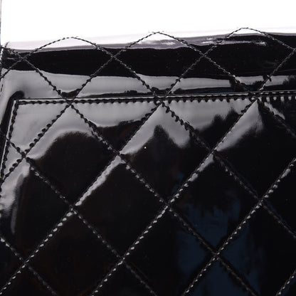 Chanel Patent Quilted CC Shoulder Bag Black 11 of 15