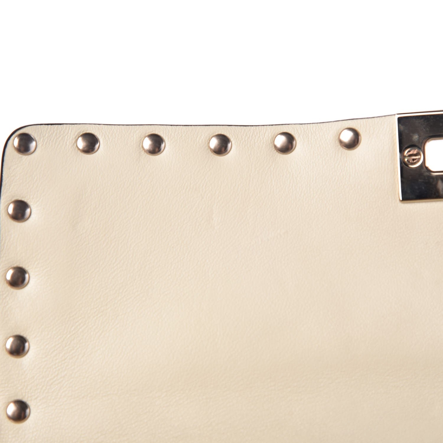 Valentino Garavani Nappa Medium Rockstud Spike Shoulder Bag Light Ivory 7 of 9