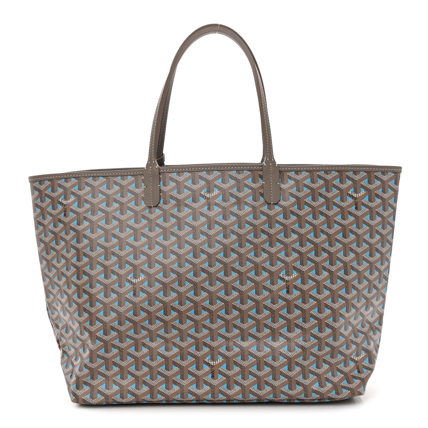 Goyardine Saint Louis Claire Voie PM Grege Turquoise