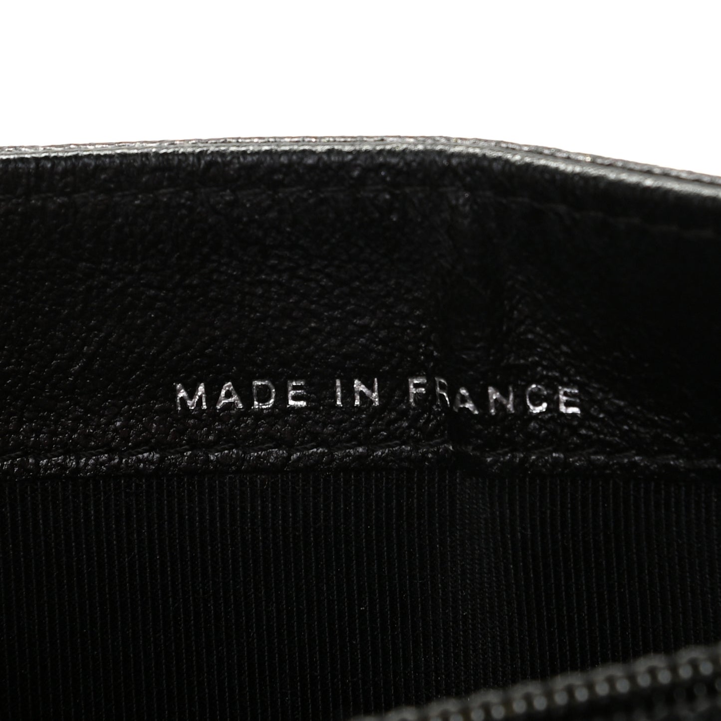 Calfskin Quilted Flap Wallet Black