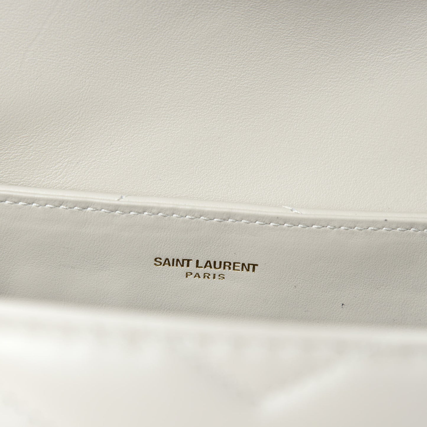 Calfskin Y Quilted Monogram Small Loulou Chain Satchel Crema Soft