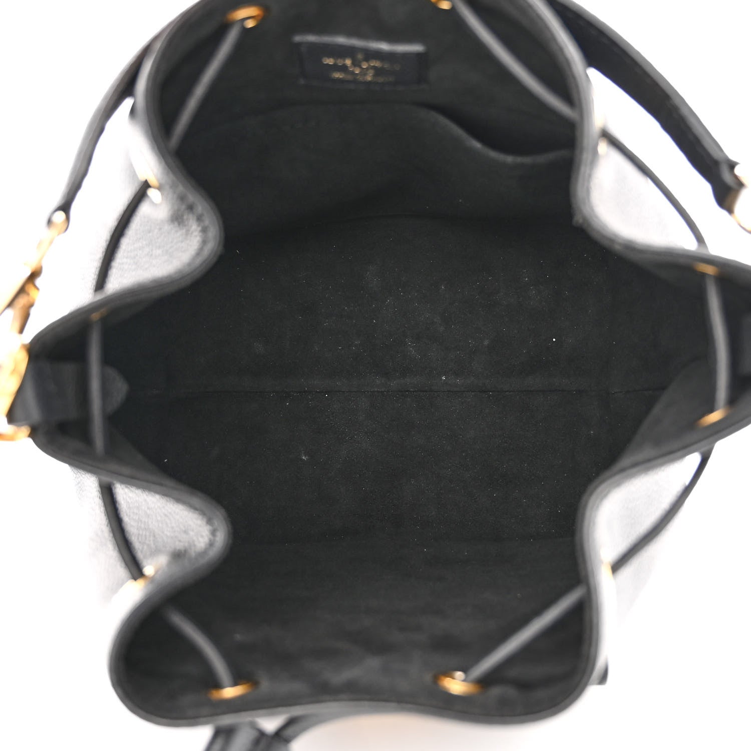 Louis Vuitton Calfskin Lockme Bucket MM Black 5 of 9
