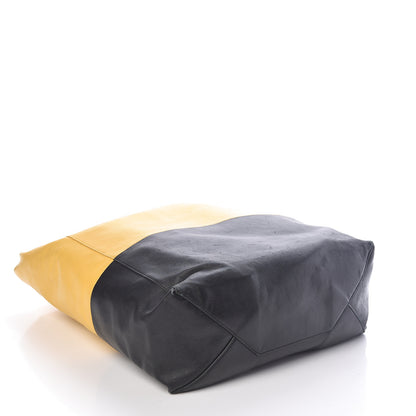 Celine Lambskin Vertical Bi-Cabas Yellow Black 4 of 11