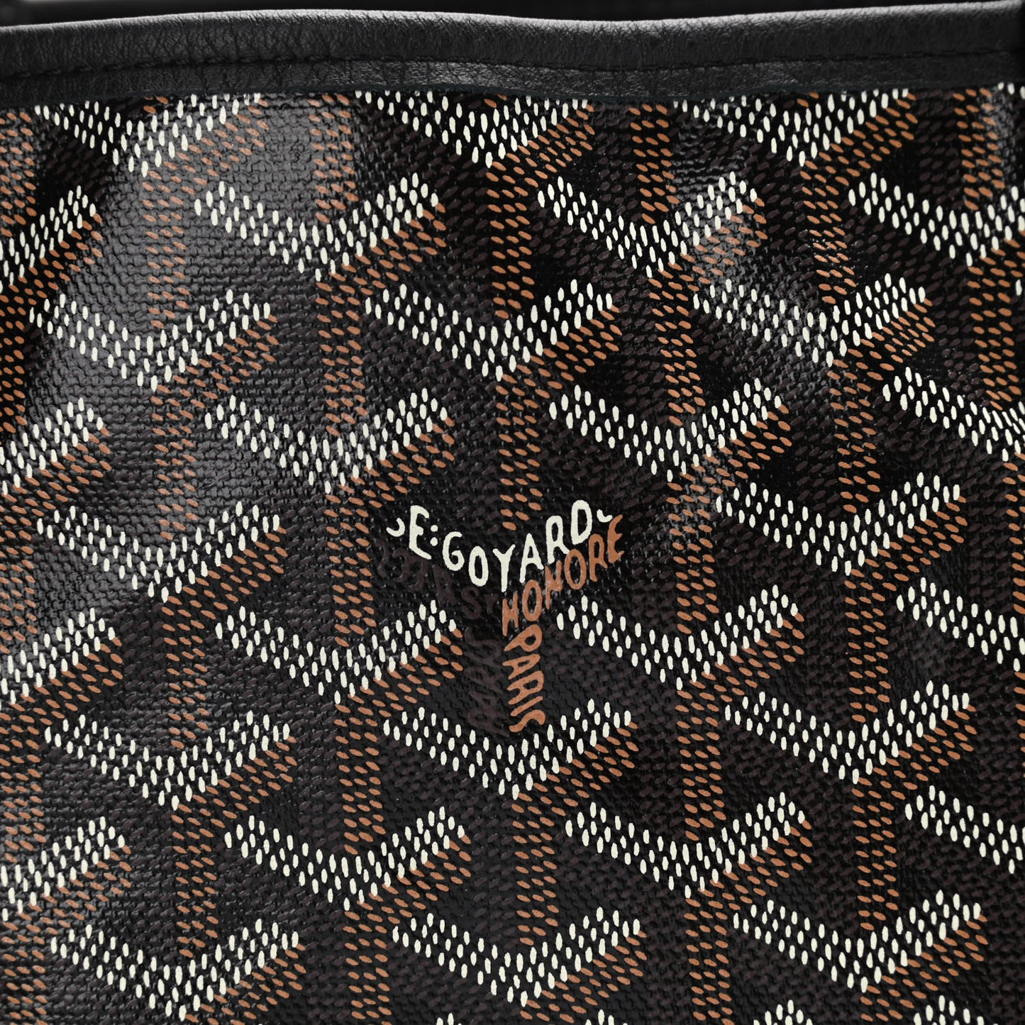 Goyardine Reversible Mini Anjou Black