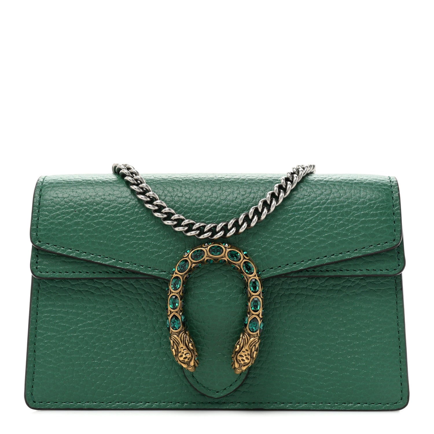 Gucci Calfskin Super Mini Dionysus Shoulder Bag Emerald 1 of 9
