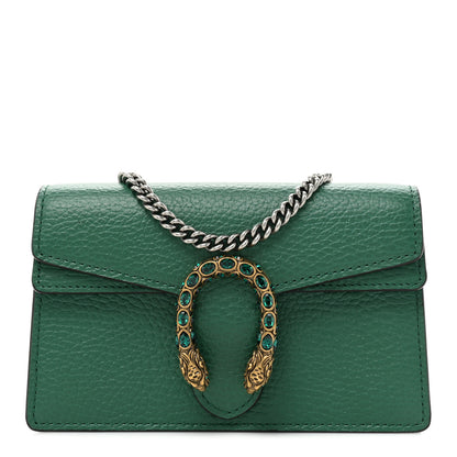 Gucci Calfskin Super Mini Dionysus Shoulder Bag Emerald 1 of 9