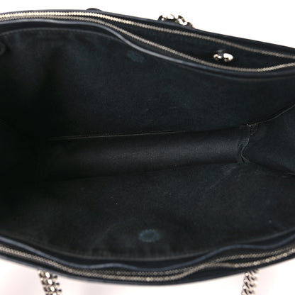 Salvatore Ferragamo Calfskin Studded Viva Bow Tote Black 5 of 9