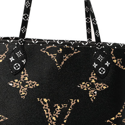 Louis Vuitton Monogram Giant Jungle Neverfull MM Black 8 of 10