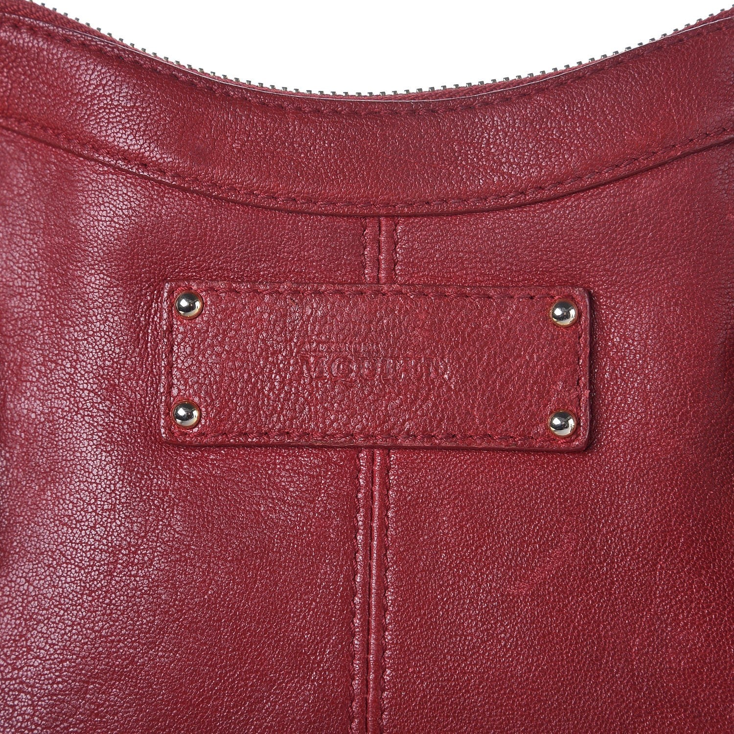 Alexander McQueen Calfskin De Manta Clutch Red 8 of 17