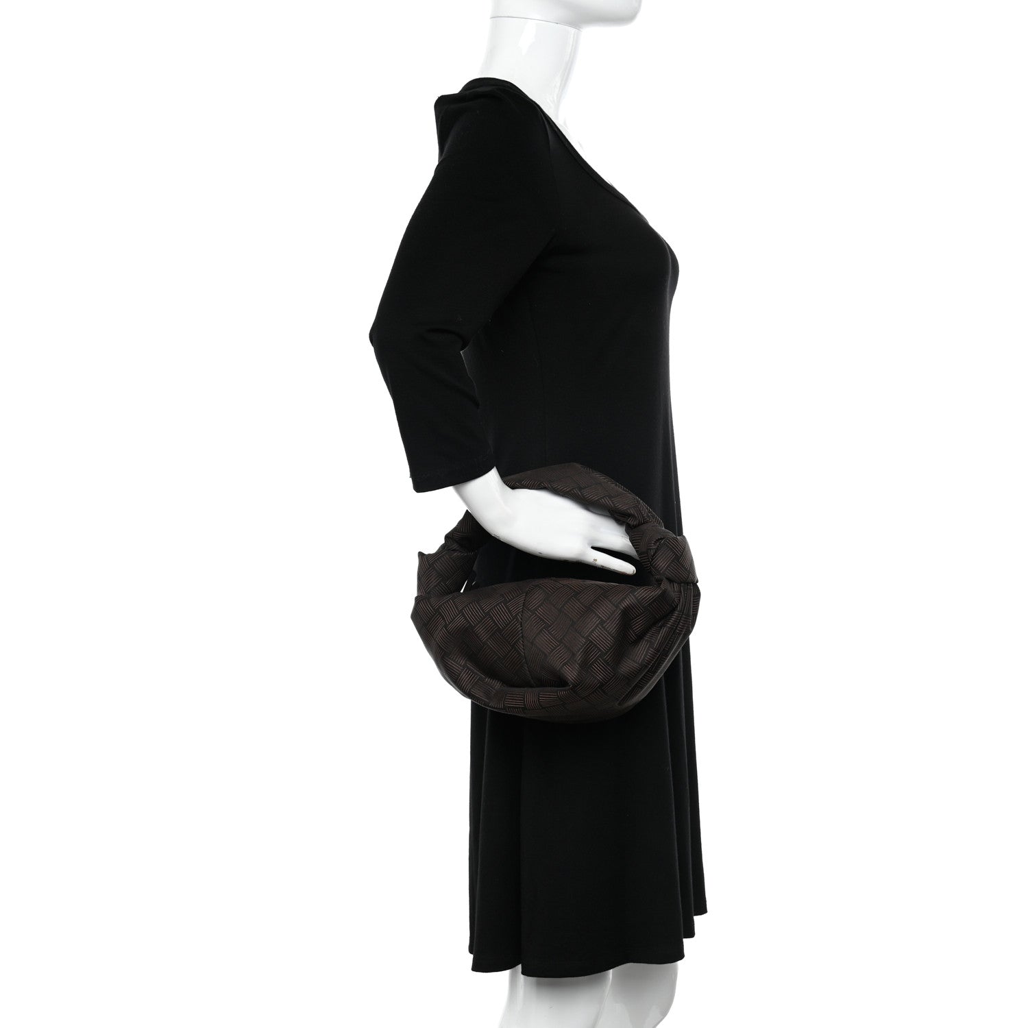 Bottega Veneta Jacquard Mini Double Knot Bag Fondant 2 of 9