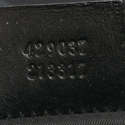 Gucci Techno Canvas Web L'Aveugle Par Amour Embroidered Double Buckle Backpack Black 7 of 11