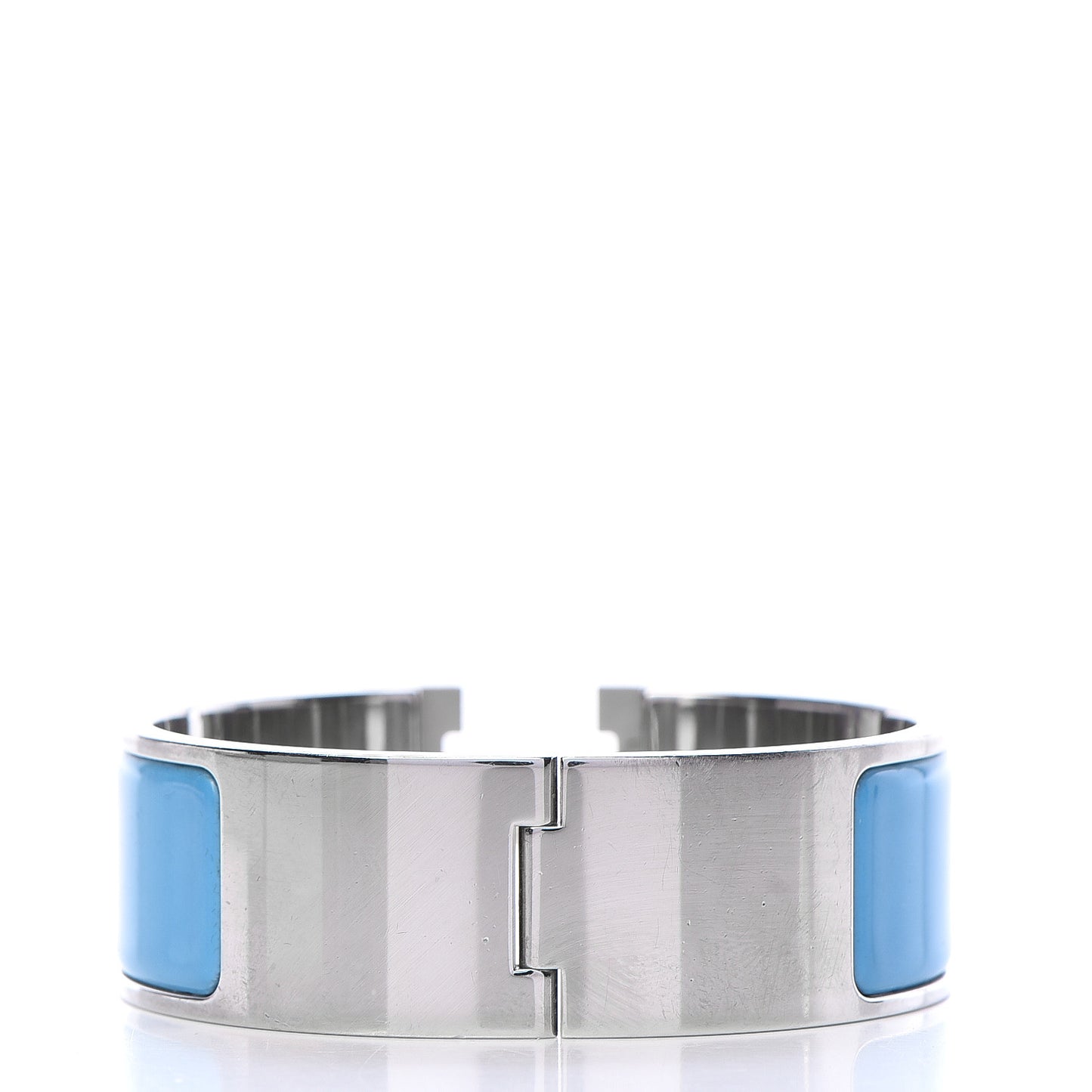 Enamel Wide Clic Clac H Bracelet PM Bleu Azure