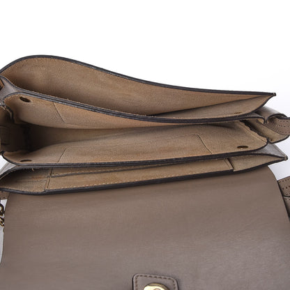 Chloe Suede Calfskin Small Faye Shoulder Bag Motty Grey 6 of 9