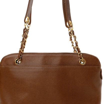 Chanel Caviar CC Shoulder Bag Brown 8 of 15