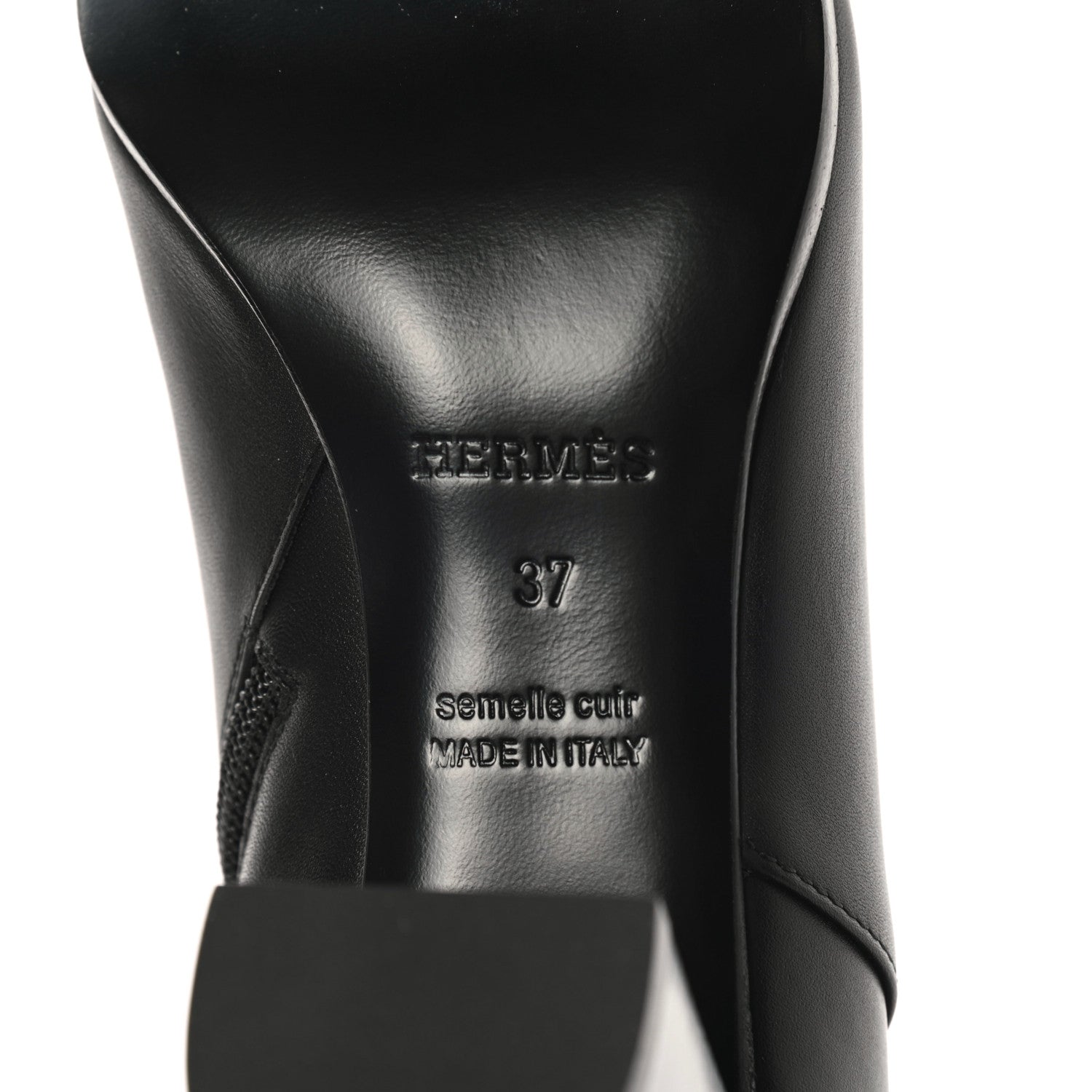 Hermes Calfskin Saint Germain Ankle Boots 37 Black 6 of 9