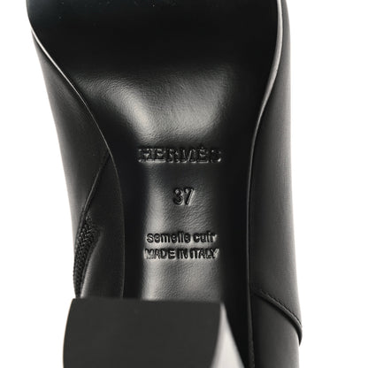 Hermes Calfskin Saint Germain Ankle Boots 37 Black 6 of 9