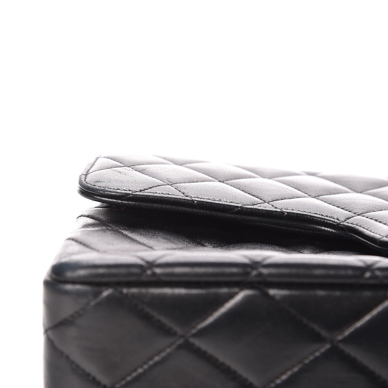 Chanel Lambskin Quilted Medium Double Flap Black 26 of 27