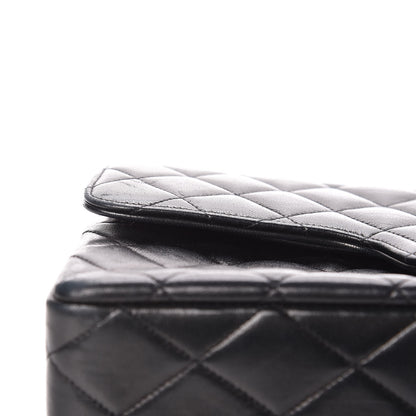 Chanel Lambskin Quilted Medium Double Flap Black 26 of 27