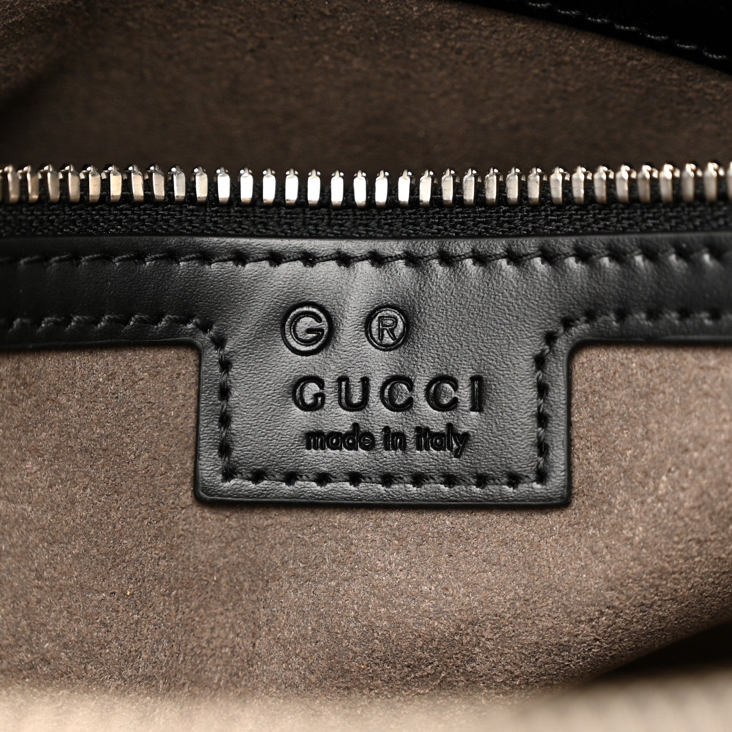 Gucci Guccissima Signature Small Messenger Bag Black 6 of 12
