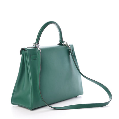 Hermes Evercolor Kelly Retourne 32 Vert Vertigo 4 of 36