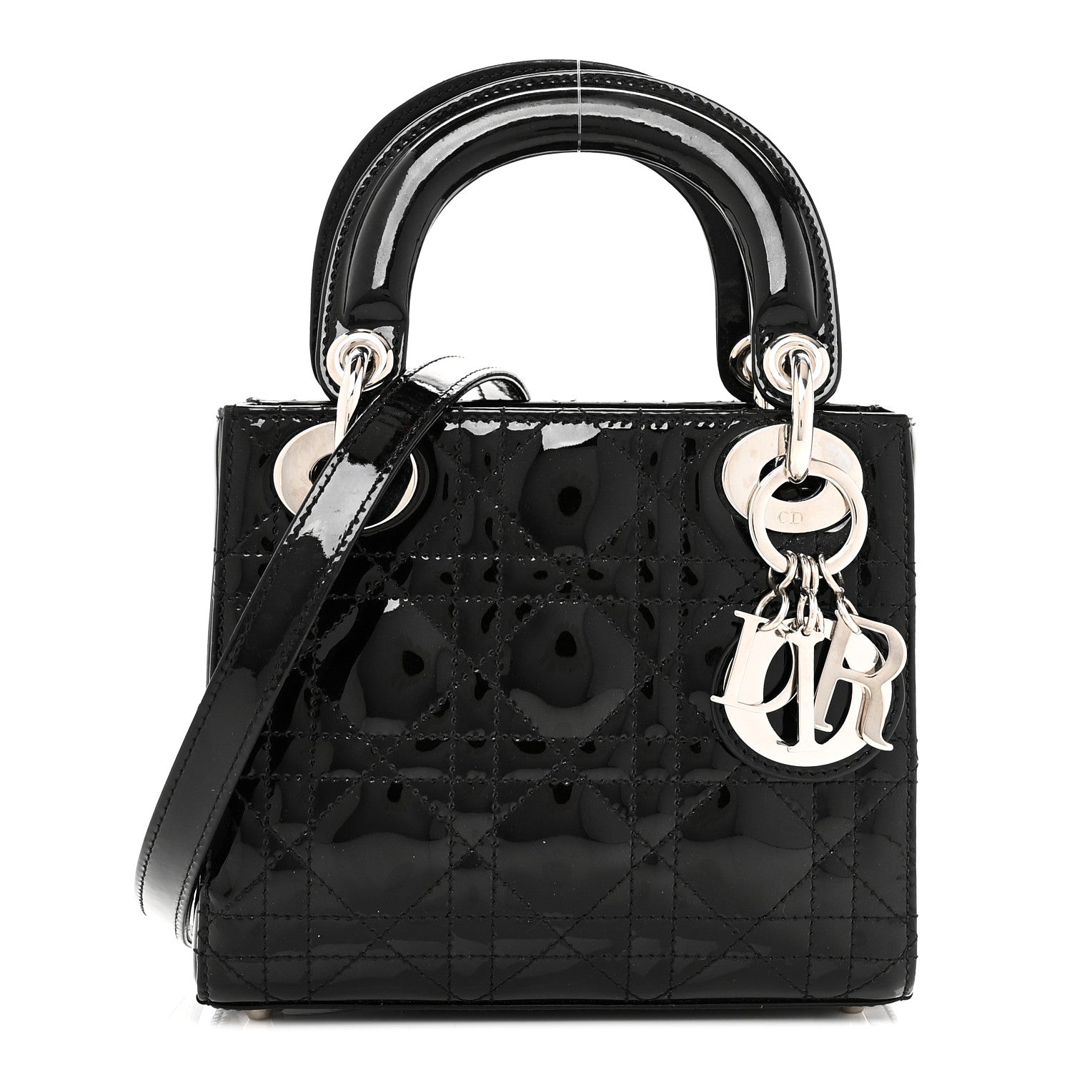 Christian Dior Patent Cannage Mini Lady Dior Black 1 of 10