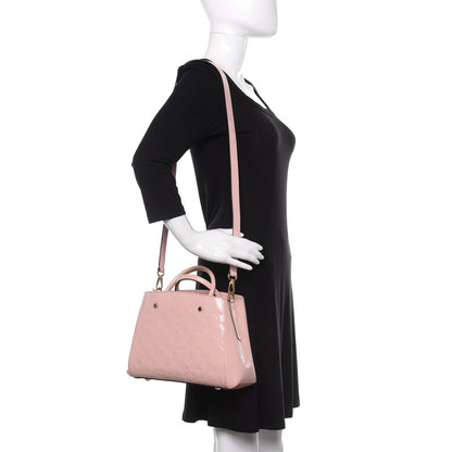 Louis Vuitton Vernis Montaigne BB Rose Ballerine 2 of 14