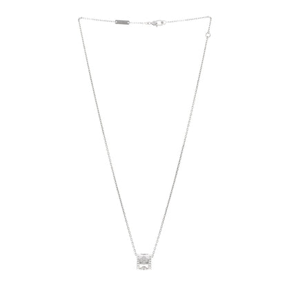 Van Cleef & Arpels 18K White Gold Diamond Small Perlee Clovers Pendant Necklace 3 of 5