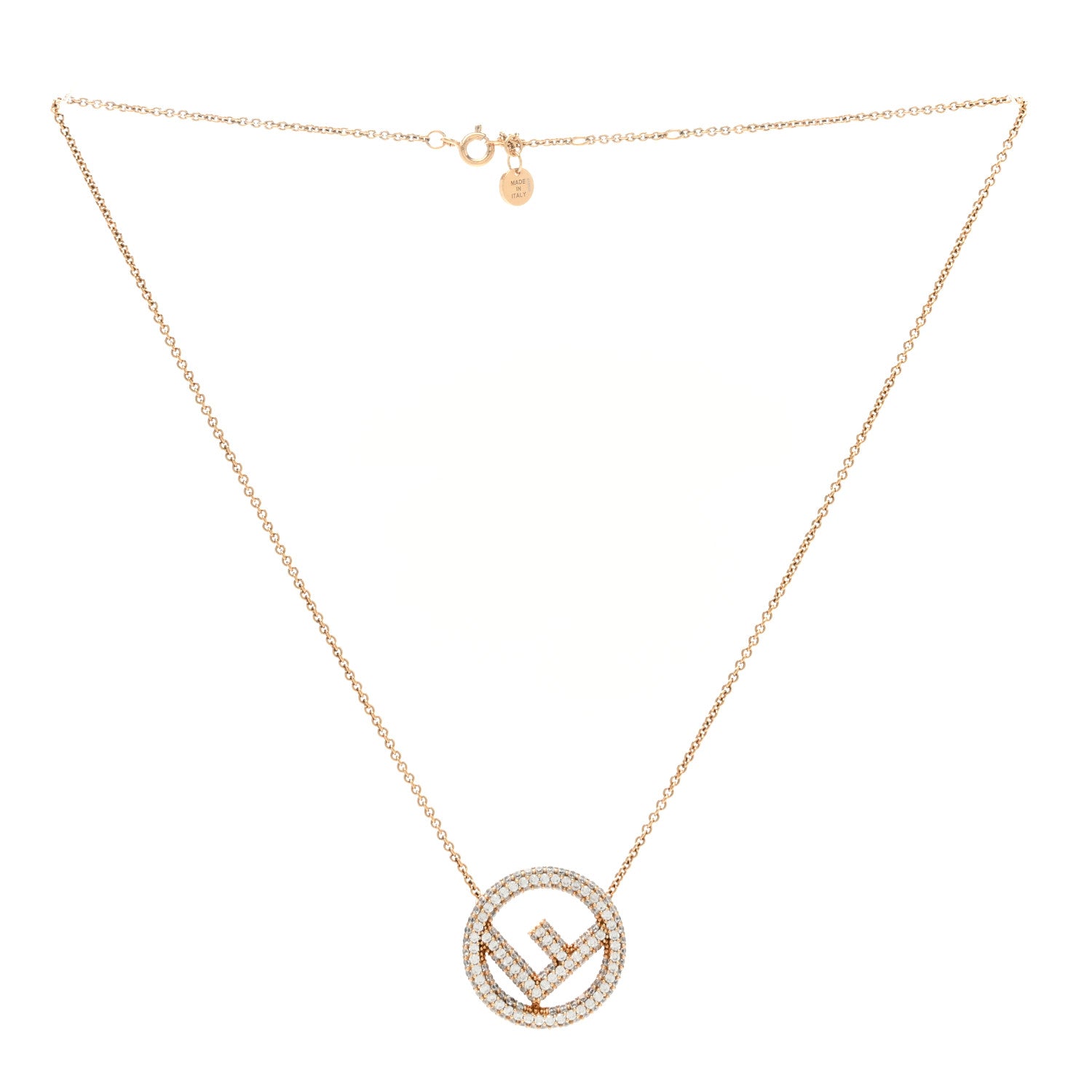 Fendi Metal Crystal F is Fendi Necklace Gold 3 of 5