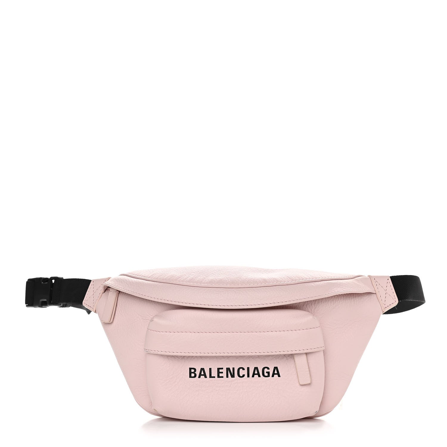 Balenciaga Smooth Double Calfskin Logo Everyday Beltpack XS Light Rose Black 1 of 9