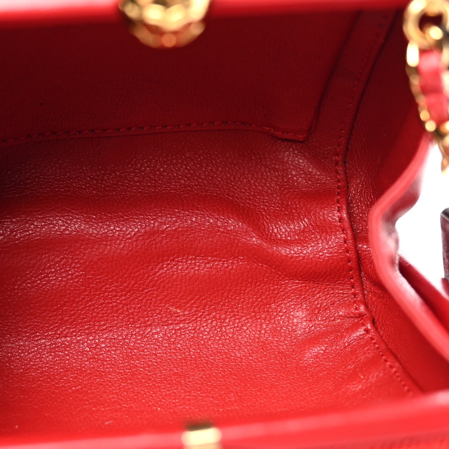 Woven Raffia Clutch With Chain Bag Red
