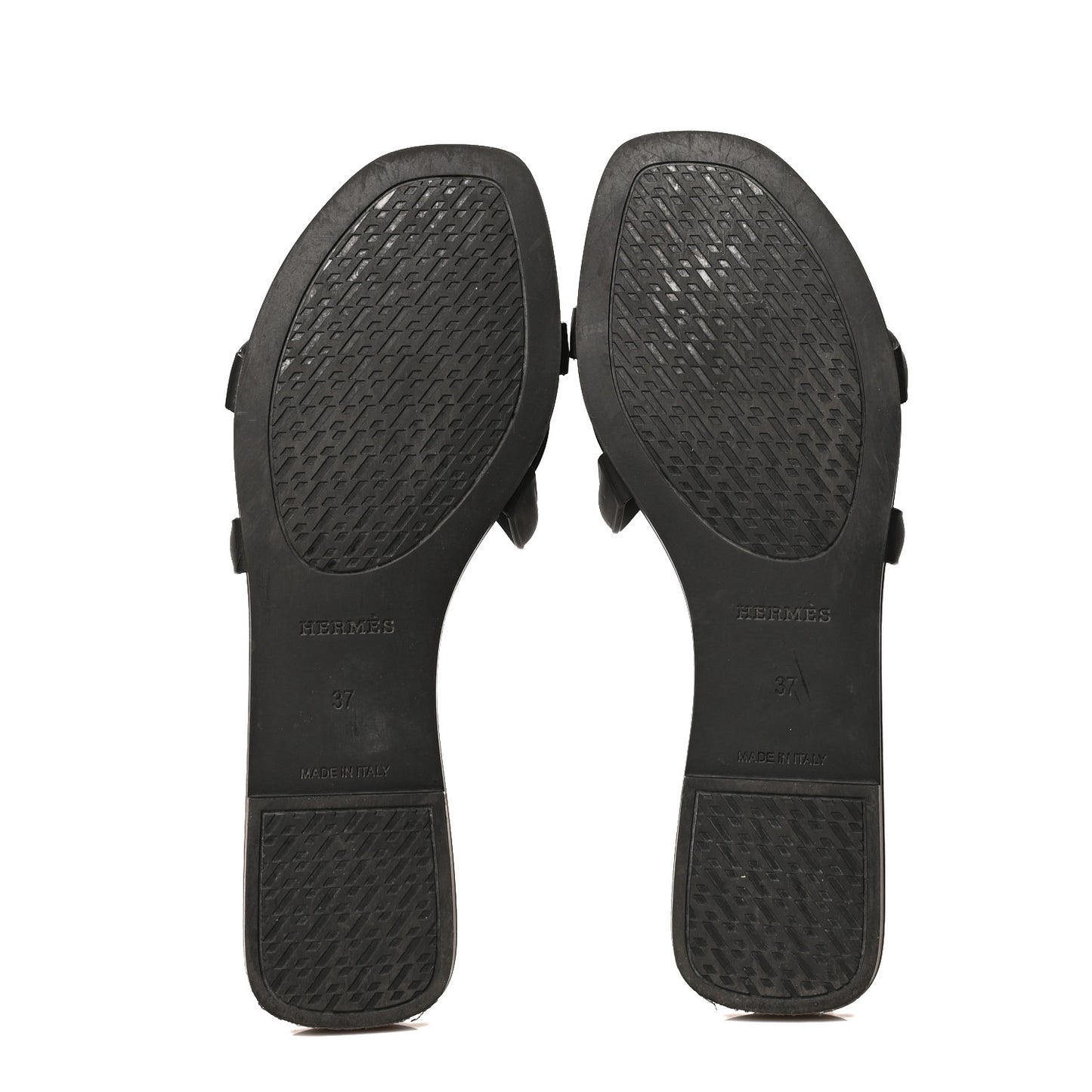 Rubber Aloha Sandals 37 Black