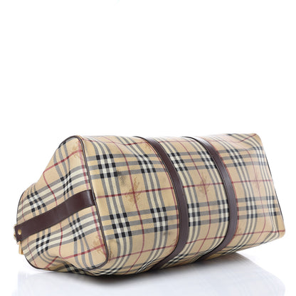 Burberry Haymarket Check Duffle Bag Brown 4 of 17