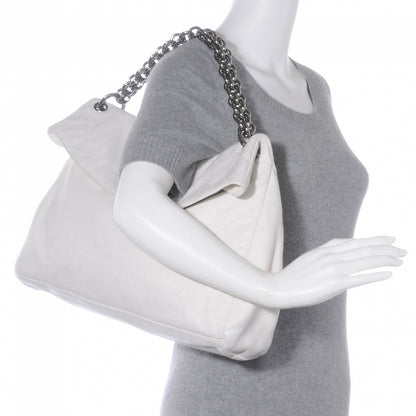 Chanel Lambskin New Lock Flap White 2 of 8