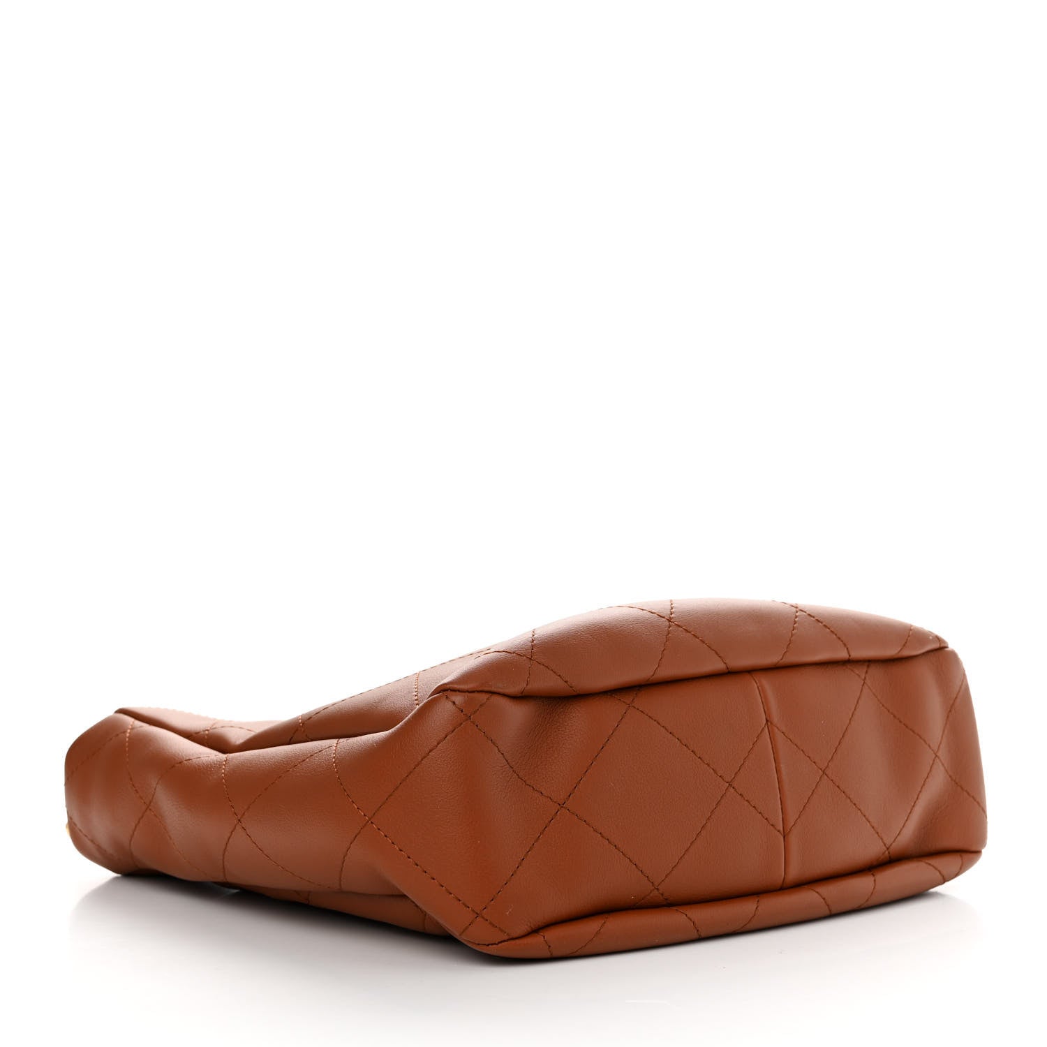 Chanel Calfskin Quilted Braided Handle Chain Hobo Brown 4 of 11