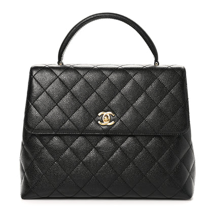 Chanel Caviar Quilted Jumbo Kelly Flap Black 1 of 11